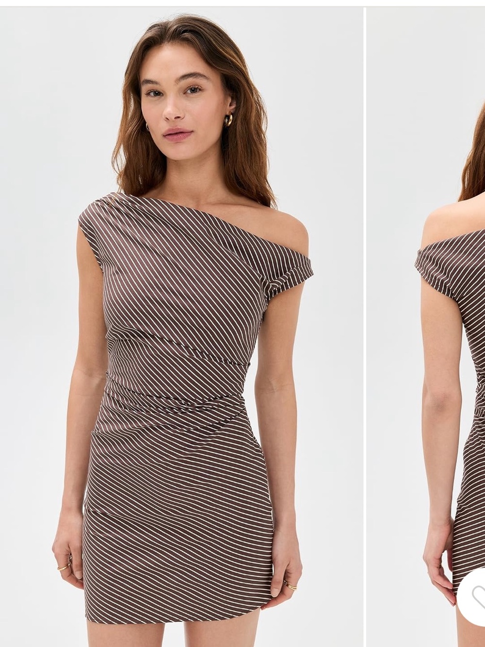 Staud phare Striped mini Dress